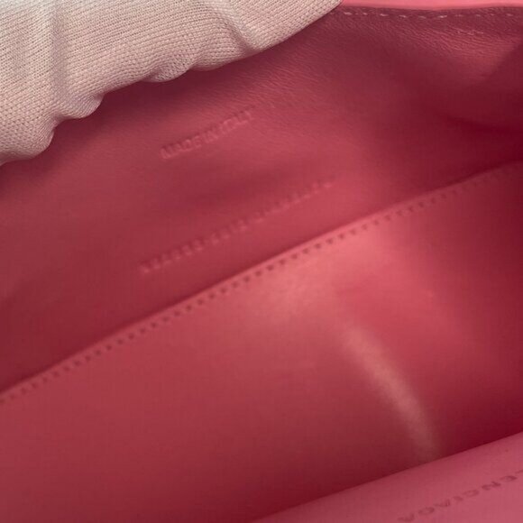 BALENCIAGA Hourglass Top Handle Mini Bag Crocodile Embossed Leather XS Pink Tote - Picture 12 of 12